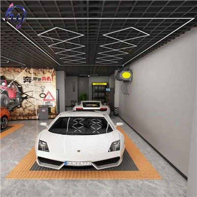 Professjonali Car Wash Aluminju Eżagonali Dawl LED Xogħol Dawl