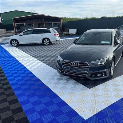 Grey PVC Garage Flooring Tile